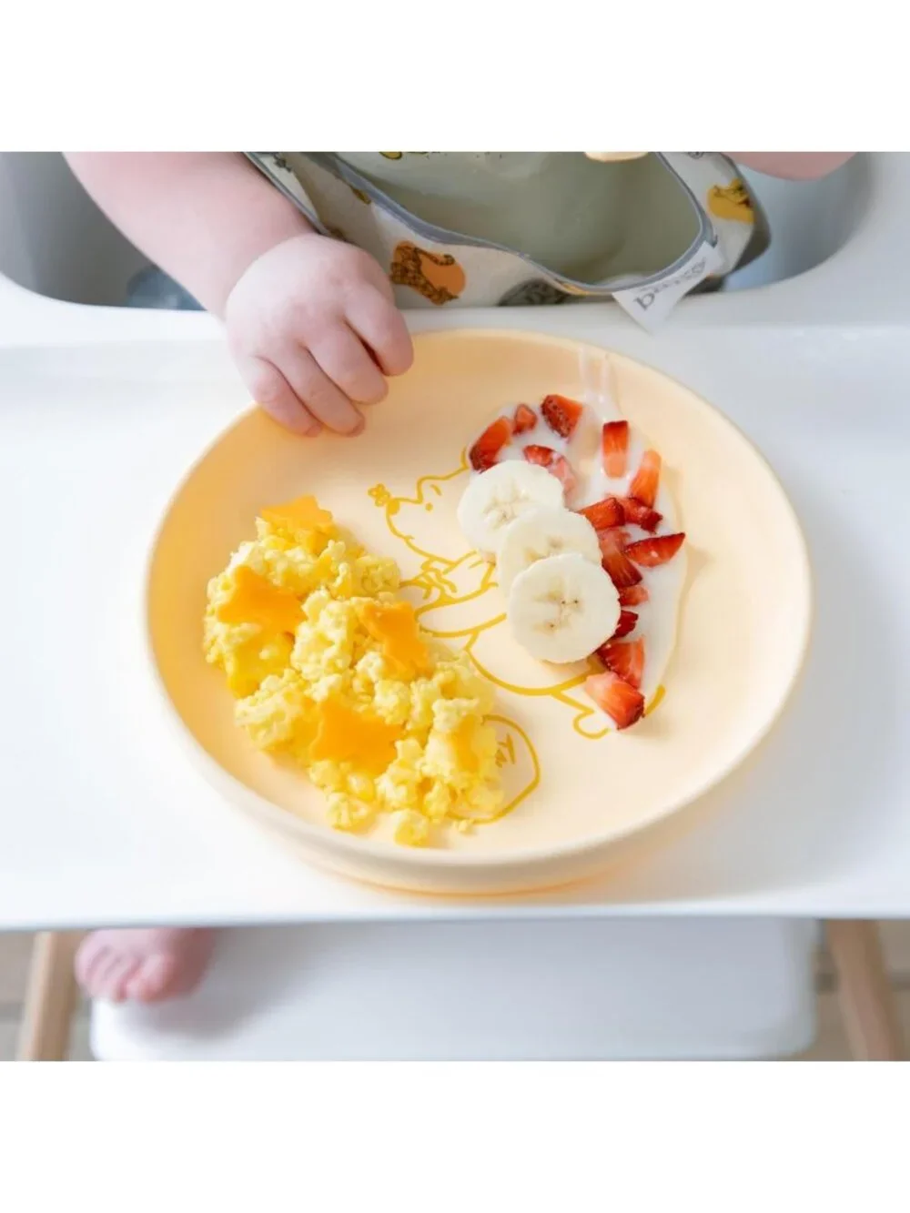 Silicone Baby Plate & Spoon Set for Toddlers, Microwave Safe, Baby Led Weaning